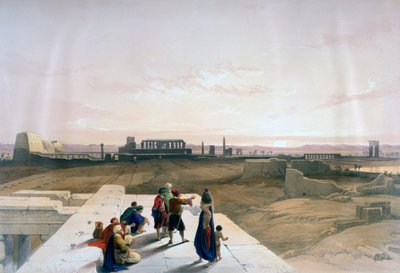 Karnak romjai nyugatról, 19. század alkotó: David Roberts