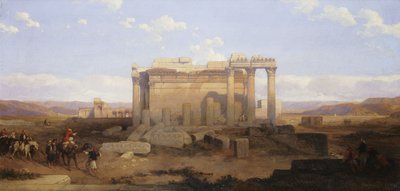 A baalbeki kis templom romjai, alkotó: David Roberts