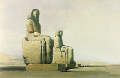 Théba, 1838. december 4., az „Egyiptom és Núbia” I. kötetének 12. táblája, Louis Haghe (1806-85) kocsma metszete. 1846 (lásd még: 87428) alkotó: David Roberts