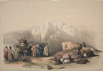 Áron sírja, a Hóreb-hegy csúcsa, 1839. alkotó: David Roberts