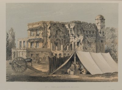 A Residency House, Lucknow alkotó: David Scott Lieutenant-Colonel (after) Dodgson