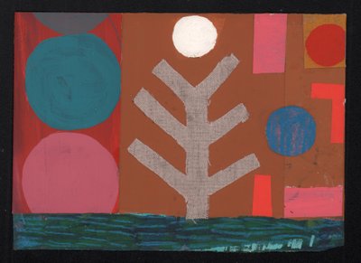 Full Moon Mustard, 2023 (paint and collage) alkotó: David Shillinglaw
