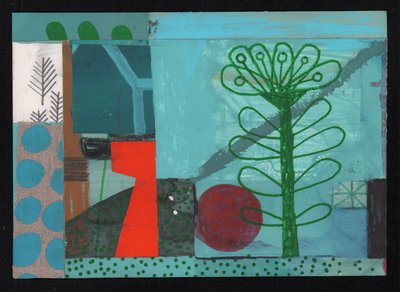 In Bloom In Bloom, 2023 (festmény és kollázs) alkotó: David Shillinglaw
