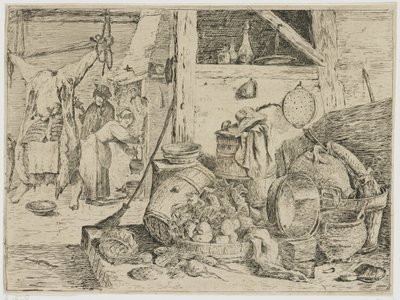 konyhabelső alkotó: David Teniers (II) (attributed to)