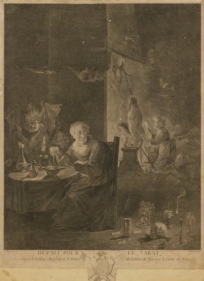 Indulás Sabatba alkotó: David Teniers