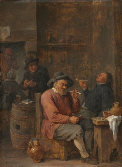 Fogadóban dohányzó parasztok, c. 1640. alkotó: David Teniers the Elder