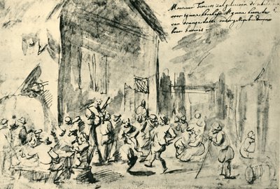 Country tánc, 17. század közepe-vége, 1943. alkotó: David Teniers the Younger