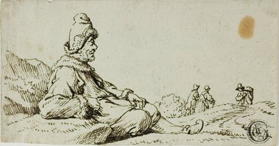 Ember pihen a tájban alkotó: David Teniers the Younger