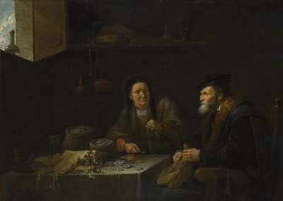 Példabeszéd a gazdag bolondról, 1648 alkotó: David Teniers the Younger