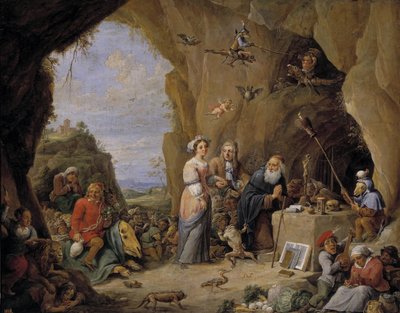 Szent Antal megkísértése, 17. század közepe. alkotó: David Teniers the Younger