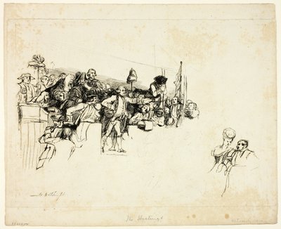 Charles James Fox a Covent Gardenben tartott előadáson alkotó: David Wilkie