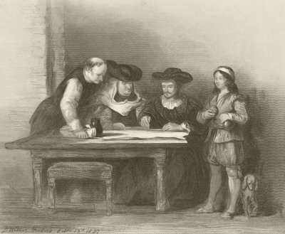 Kolumbusz a La Rabida kolostorban alkotó: David Wilkie