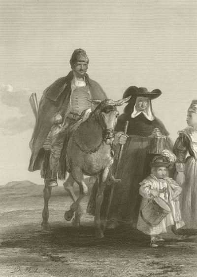 Madridba belépő alakok csoportja alkotó: David Wilkie