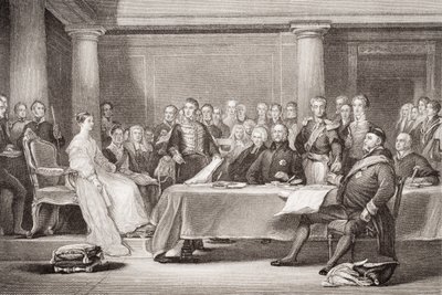 Viktória királynő első tanácsa, a Kensington-palota, 1837. június 21-én, az 