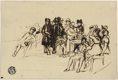 Tanulmány a jobb csoport számára alkotó: David Wilkie