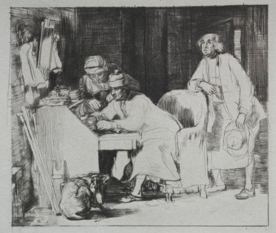 Az elveszett nyugta, 1824. alkotó: David Wilkie