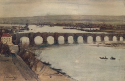 Berwick-híd, c1912, c1915 alkotó: David Young Cameron