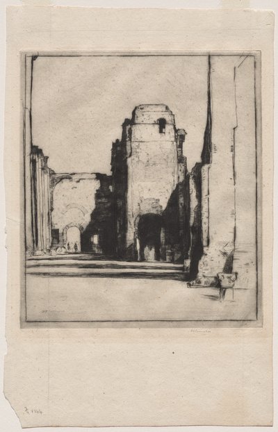 Tepidarium, Caracalla fürdői alkotó: David Young Cameron
