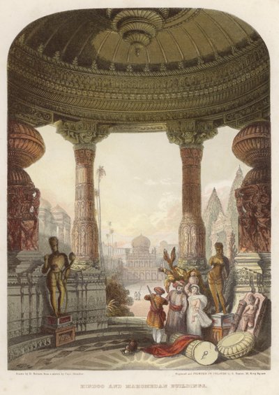 Hindoo és Mahomedan épületek alkotó: David after Roberts
