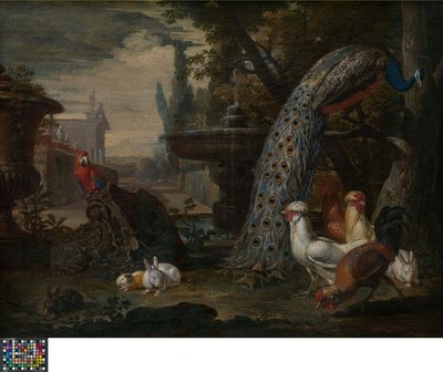 Állatok a kertben alkotó: David de Coninck