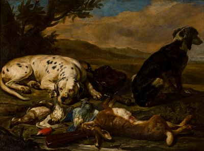 Csendélet vadászat alapján, 1665-1701 körül (olaj, vászon) alkotó: David de Koninck