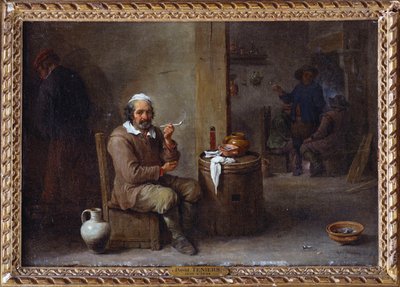 Dohányzó paraszt egy fogadóban alkotó: David Teniers the Younger