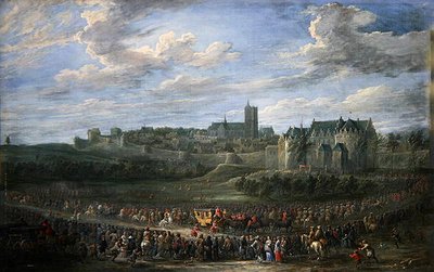 Egy hercegnő bejárata Brüsszelbe (olaj, vászon) alkotó: David Teniers the Younger