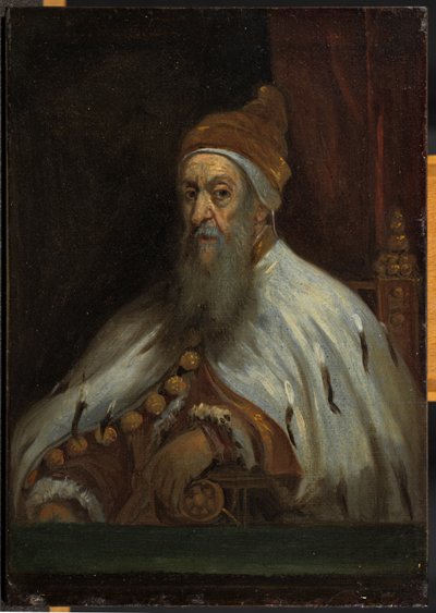 Egy dózse portréja (Jacopo Tintoretto nyomán (tulajdonos)) alkotó: David Teniers the Younger