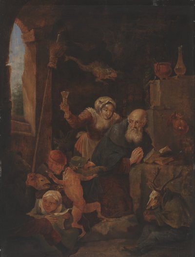 Szent Antal megkísértése (olaj, panel) alkotó: David Teniers the Younger