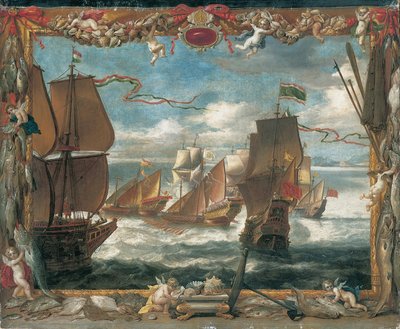 Találkozás a török flottával alkotó: David Teniers the Younger