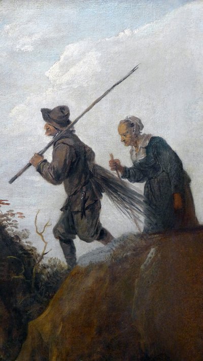 A favágók: két öreg parasztpár részlete alkotó: David Teniers the Younger
