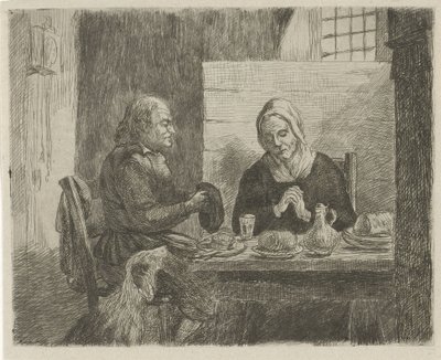 Ima étkezés előtt alkotó: David van der Kellen