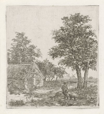 Vadász egy tájban alkotó: David van der Kellen