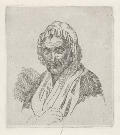 Idős nő alkotó: David van der Kellen