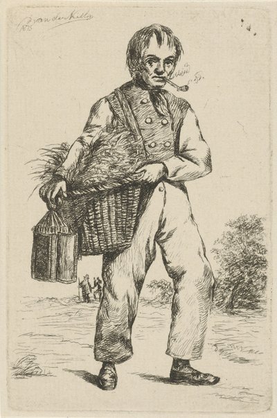 Két férfi a kertben alkotó: David van der Kellen