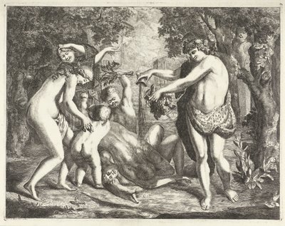 Táj bakkanállal, Bacchussal alkotó: David van der Plas