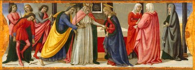 A Szűzanya házassága, kb. 1479. alkotó: Davide Ghirlandaio