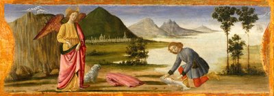 Tóbiás és az angyal, kb. 1479. alkotó: Davide Ghirlandaio