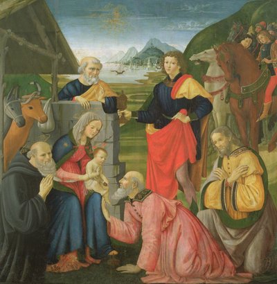 A mágusok imádása alkotó: Davide and Domenico  Ghirlandaio