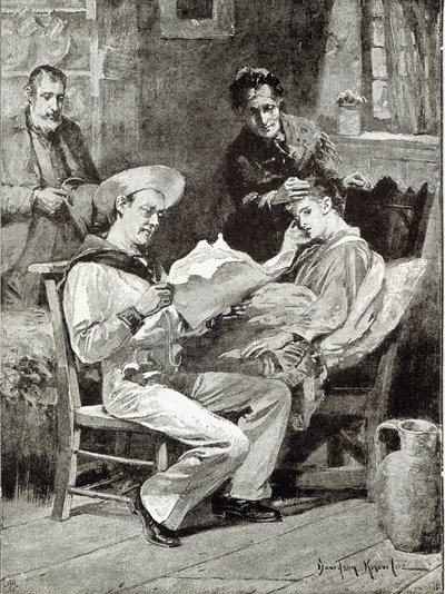A falu hőse, a Szabadidő órából, 1891 alkotó: Davidson Knowles