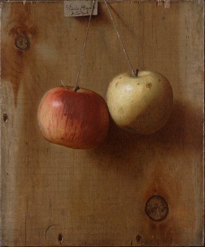 Két függő alma alkotó: De Scott Evans