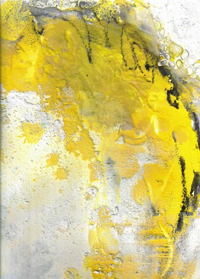 „Golden Flow” című absztrakt mű alkotó: Deb Chaney