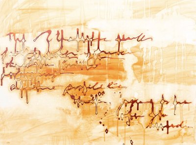 „Abstract Warm Script” alkotó: Deb Chaney