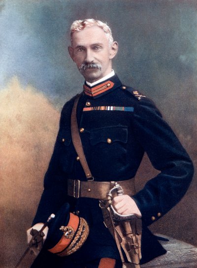 G Barton vezérőrnagy, a 6. gyalogdandár parancsnoka, 1902 alkotó: Debenham and Smith