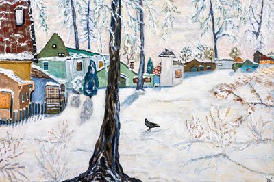 Creston Snow, 2024 (akril, vászon) alkotó: Deborah Eve Alastra