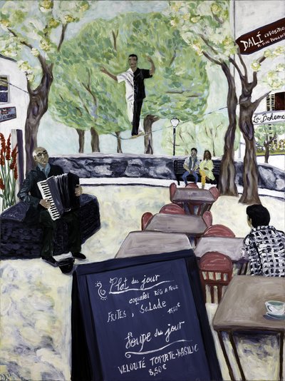 Montmartre, 2017 (akril, vászon) alkotó: Deborah Eve Alastra