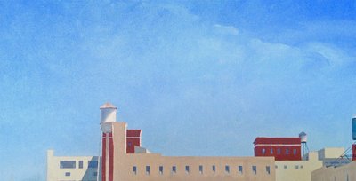 Brooklyn View Across Washington Street, 2012 (olaj, vászon) alkotó: Deborah Stevenson