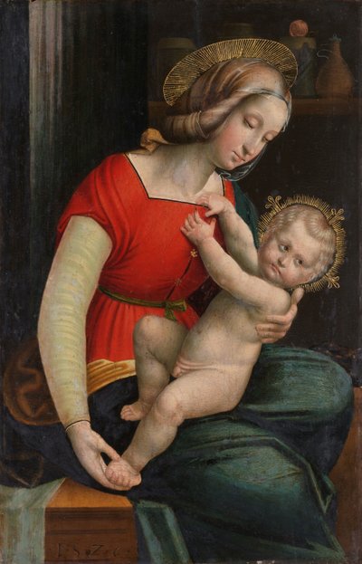 Madonna és gyermeke alkotó: Defendente Ferrari