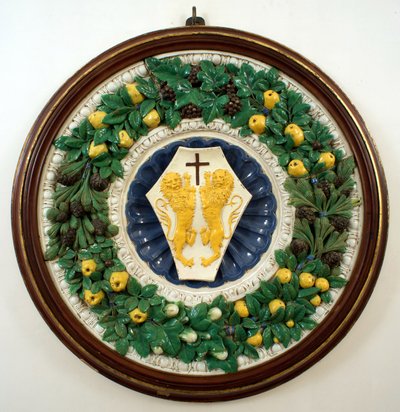 Lotteringhi della Stufa családjának címere alkotó: Della Robbia (workshop of)