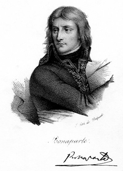 Bonaparte Napóleon fiatalemberként, 1790-es évek, 1830 körül. alkotó: Delpech